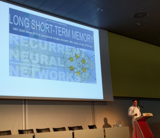 Jürgen Schmidhuber at the RNN symposium